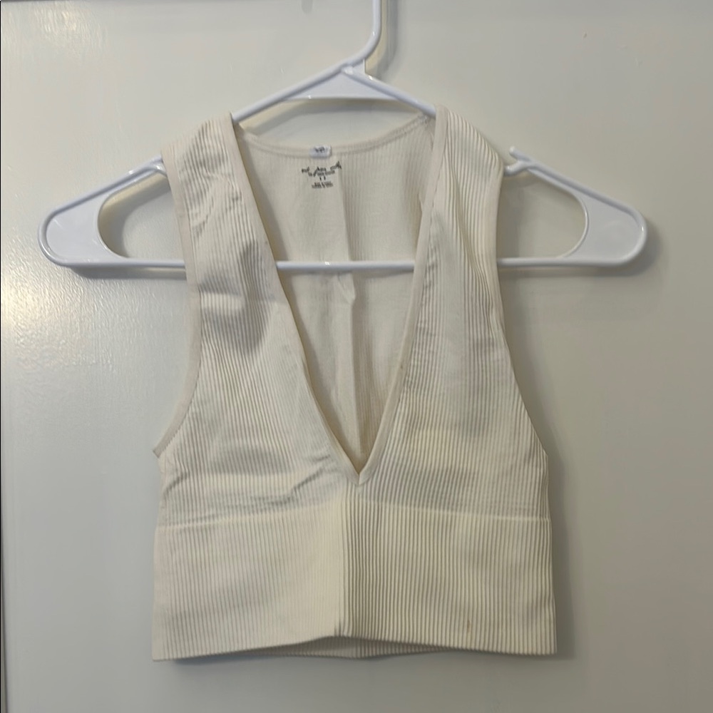 Urban Outfitters out from under white crop tank white lounge sport bra